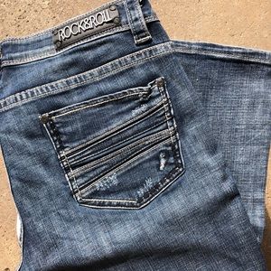 Rock & Roll Cowgirl Low Rise Bootcut Jeans- 31x32